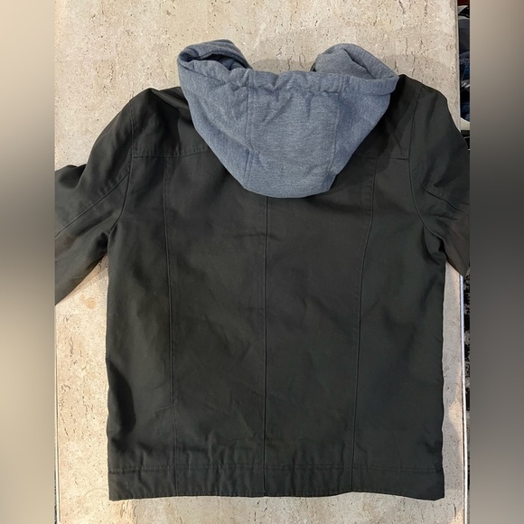 Levi Strauss Brown Sherpa Lined Hooded Trucker Jacket Size Small - Picture 3 of 7